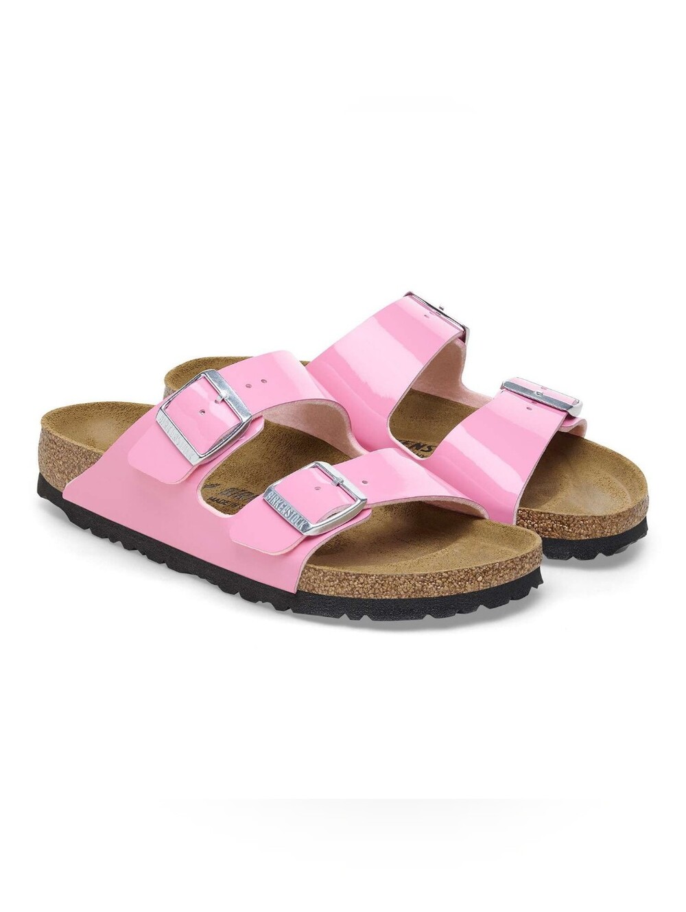 Birkenstock Arizona Patent Candy Pink 41 Womens Size 10 brand new in box